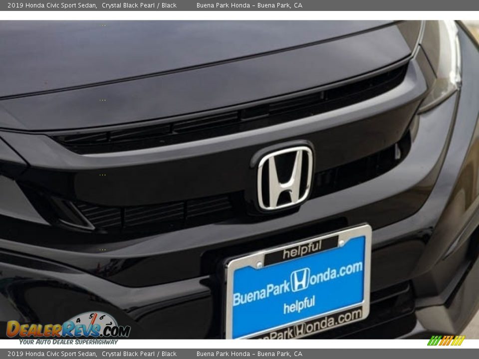 2019 Honda Civic Sport Sedan Crystal Black Pearl / Black Photo #4