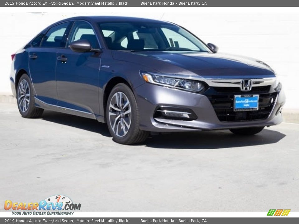 2019 Honda Accord EX Hybrid Sedan Modern Steel Metallic / Black Photo #1