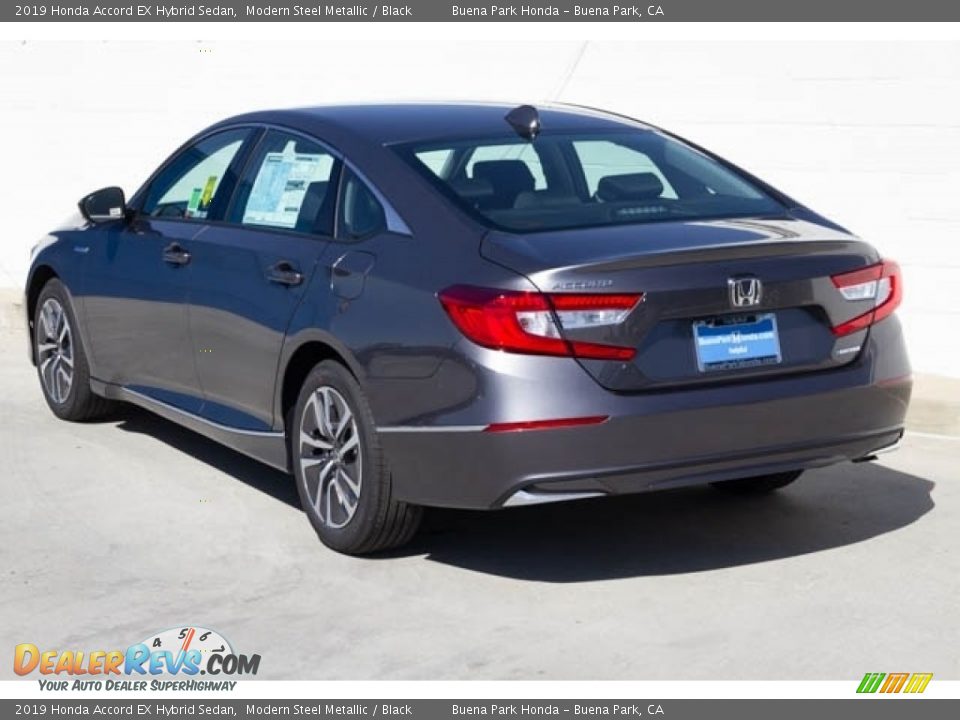 2019 Honda Accord EX Hybrid Sedan Modern Steel Metallic / Black Photo #2