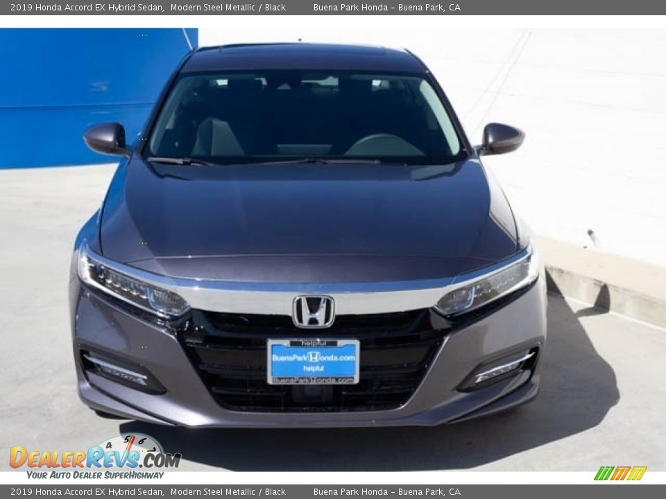 2019 Honda Accord EX Hybrid Sedan Modern Steel Metallic / Black Photo #3