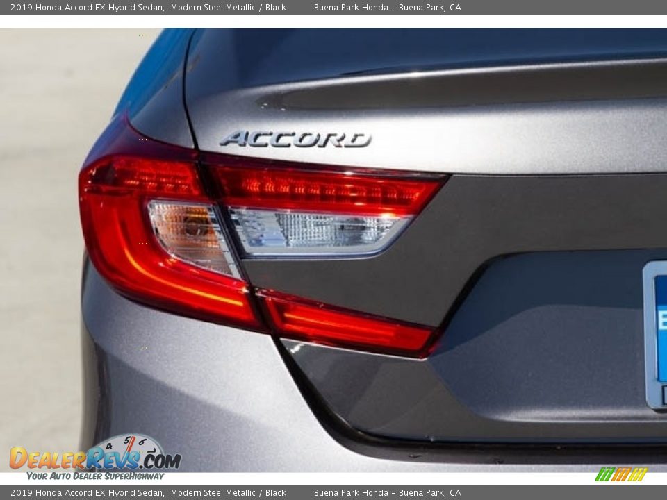 2019 Honda Accord EX Hybrid Sedan Modern Steel Metallic / Black Photo #7