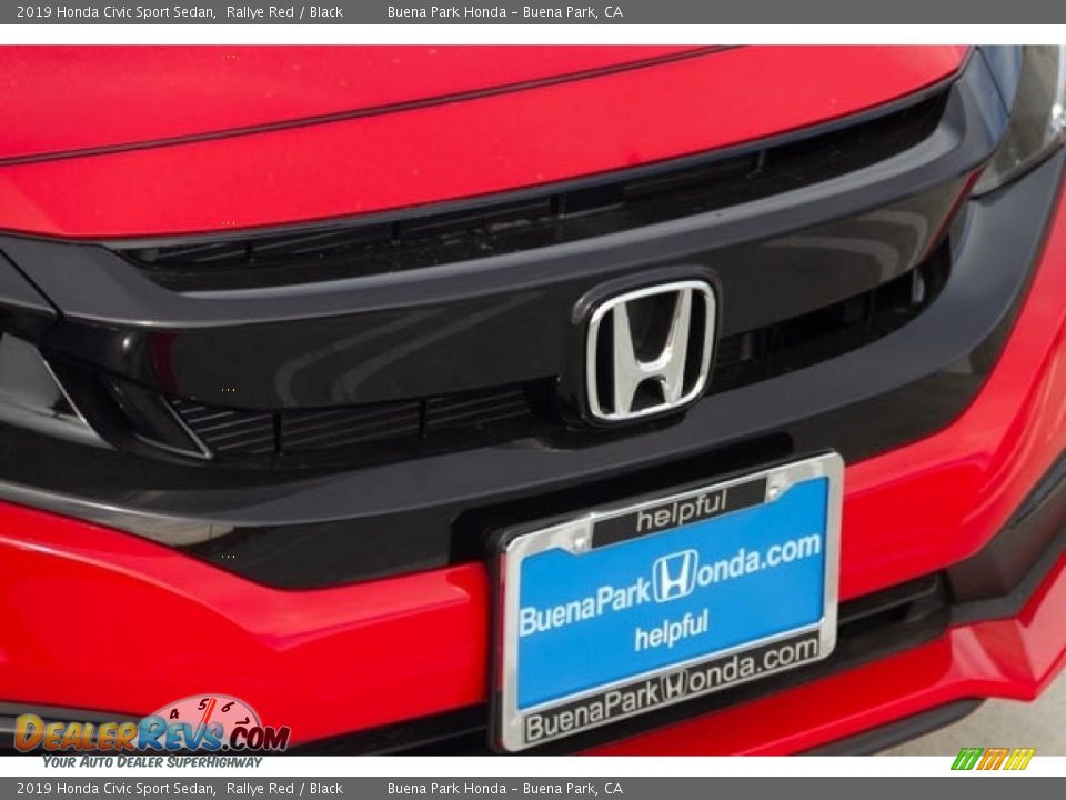 2019 Honda Civic Sport Sedan Rallye Red / Black Photo #4