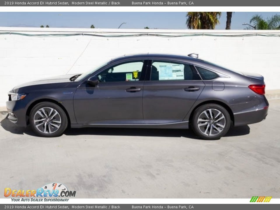 2019 Honda Accord EX Hybrid Sedan Modern Steel Metallic / Black Photo #9