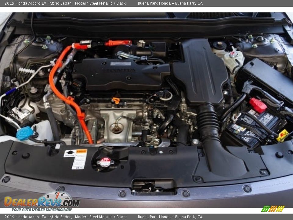 2019 Honda Accord EX Hybrid Sedan Modern Steel Metallic / Black Photo #10