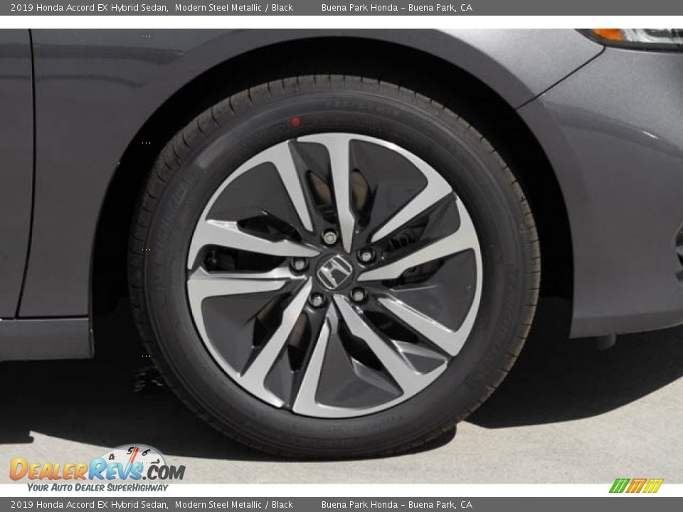 2019 Honda Accord EX Hybrid Sedan Modern Steel Metallic / Black Photo #12