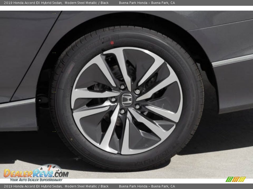 2019 Honda Accord EX Hybrid Sedan Modern Steel Metallic / Black Photo #13