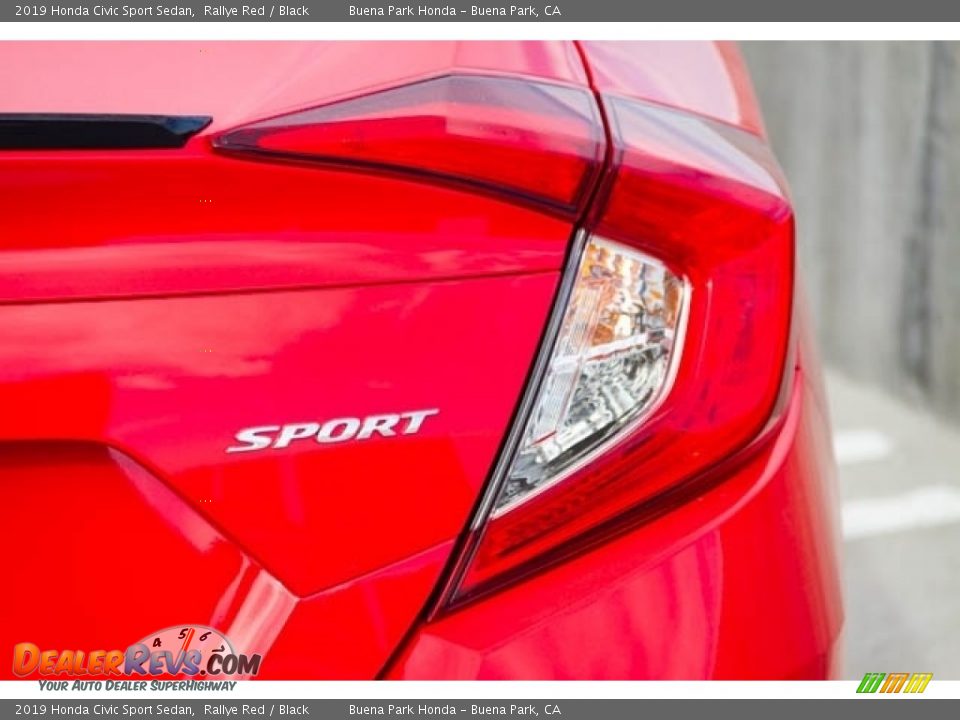 2019 Honda Civic Sport Sedan Rallye Red / Black Photo #8