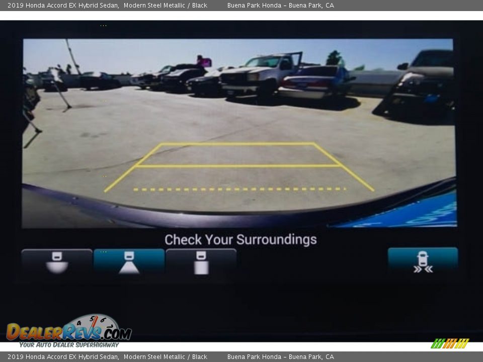 2019 Honda Accord EX Hybrid Sedan Modern Steel Metallic / Black Photo #15