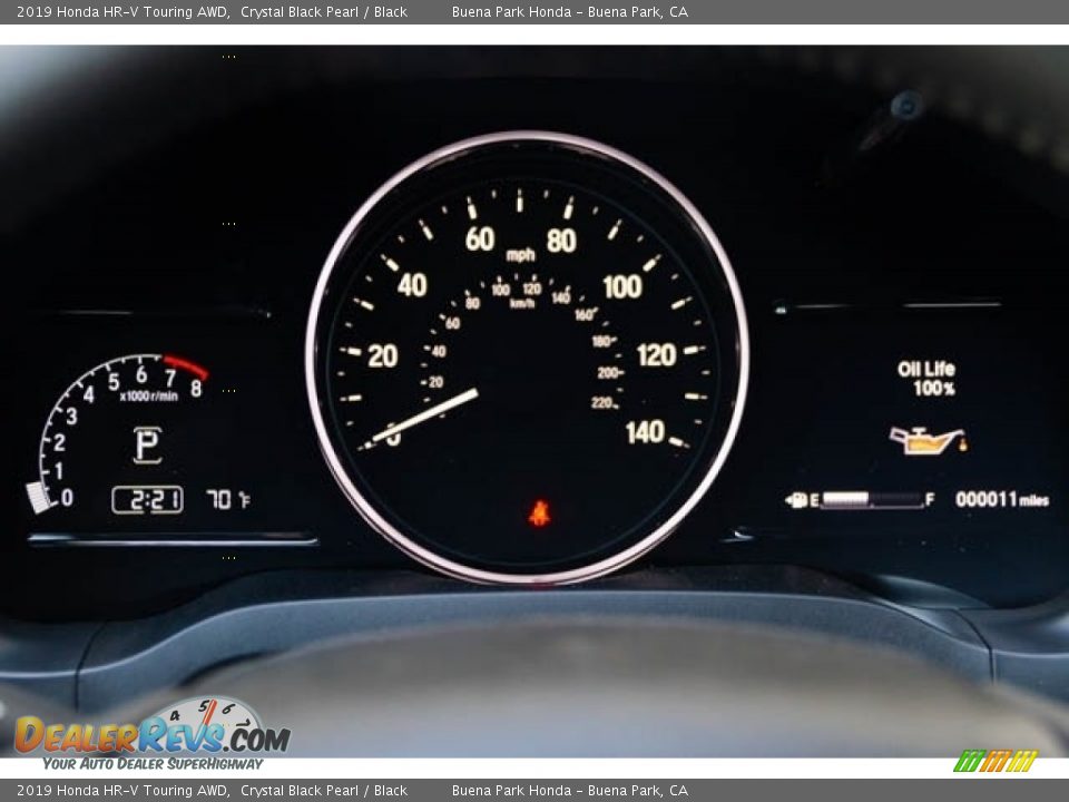 2019 Honda HR-V Touring AWD Crystal Black Pearl / Black Photo #19