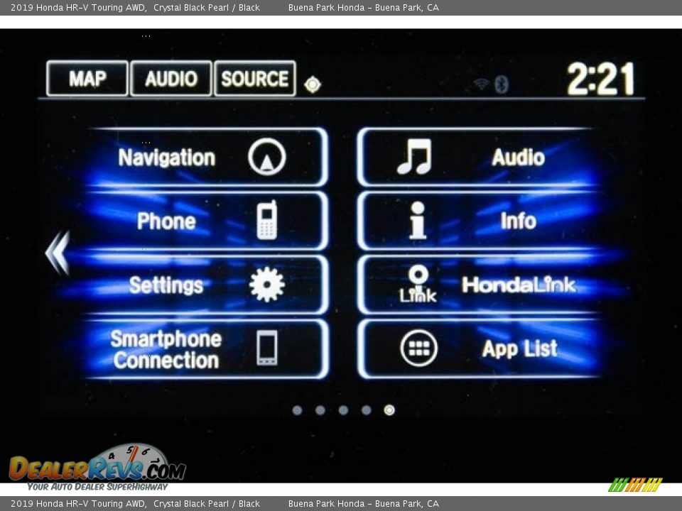 2019 Honda HR-V Touring AWD Crystal Black Pearl / Black Photo #31