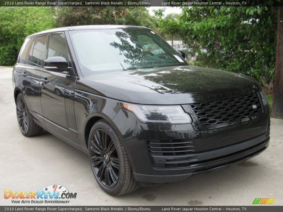2019 Land Rover Range Rover Supercharged Santorini Black Metallic / Ebony/Ebony Photo #2
