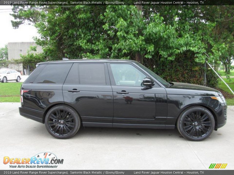 2019 Land Rover Range Rover Supercharged Santorini Black Metallic / Ebony/Ebony Photo #6