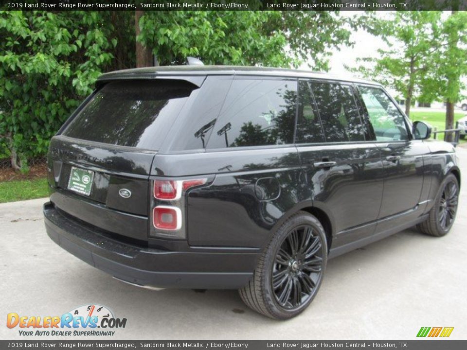 2019 Land Rover Range Rover Supercharged Santorini Black Metallic / Ebony/Ebony Photo #7