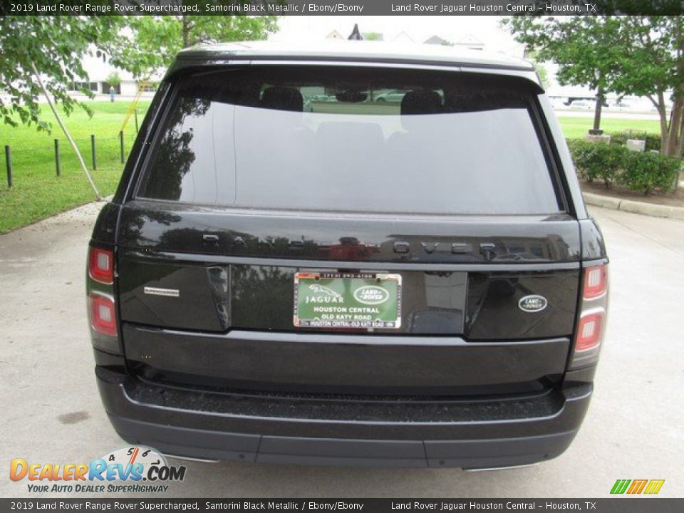 2019 Land Rover Range Rover Supercharged Santorini Black Metallic / Ebony/Ebony Photo #8