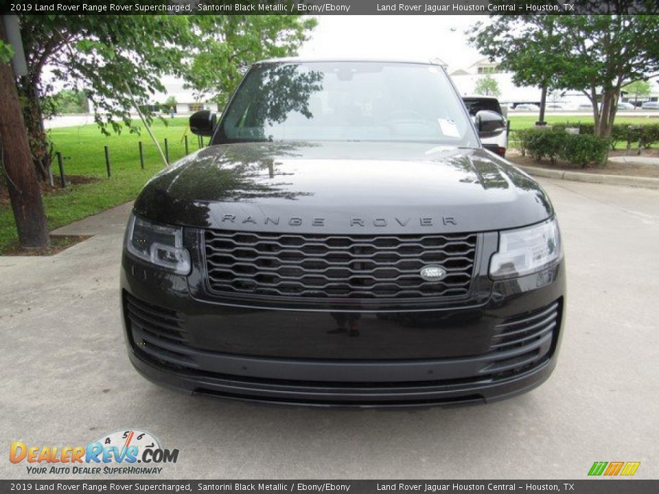 2019 Land Rover Range Rover Supercharged Santorini Black Metallic / Ebony/Ebony Photo #9