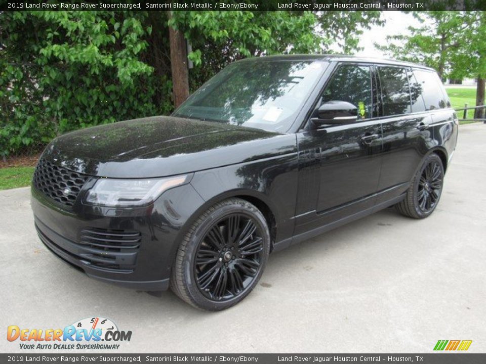 2019 Land Rover Range Rover Supercharged Santorini Black Metallic / Ebony/Ebony Photo #10