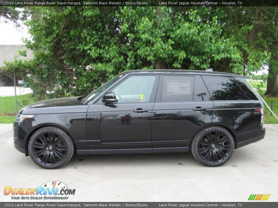 2019 Land Rover Range Rover Supercharged Santorini Black Metallic / Ebony/Ebony Photo #11