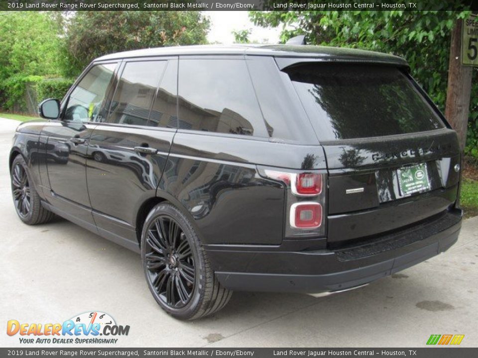 2019 Land Rover Range Rover Supercharged Santorini Black Metallic / Ebony/Ebony Photo #12