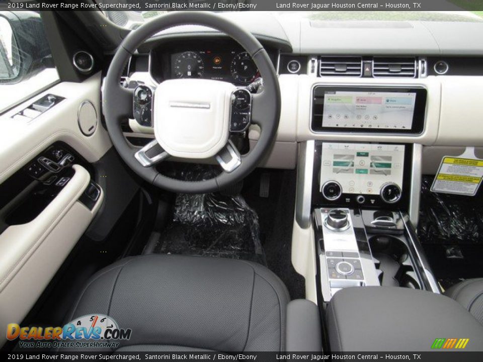 2019 Land Rover Range Rover Supercharged Santorini Black Metallic / Ebony/Ebony Photo #14