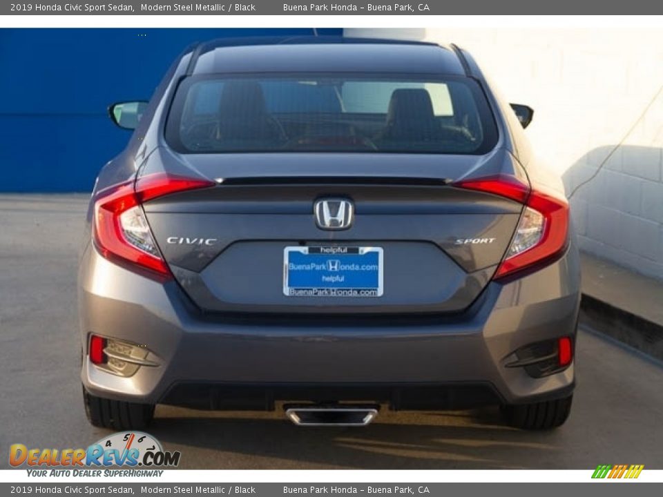 2019 Honda Civic Sport Sedan Modern Steel Metallic / Black Photo #6