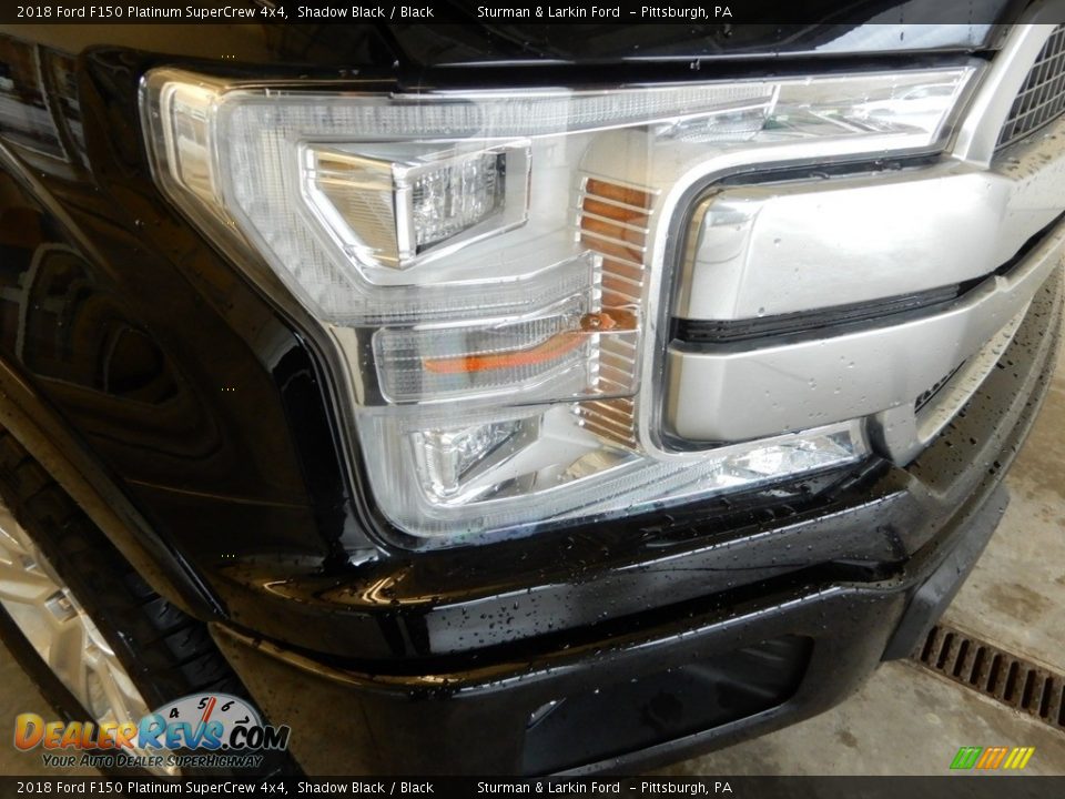 2018 Ford F150 Platinum SuperCrew 4x4 Shadow Black / Black Photo #2