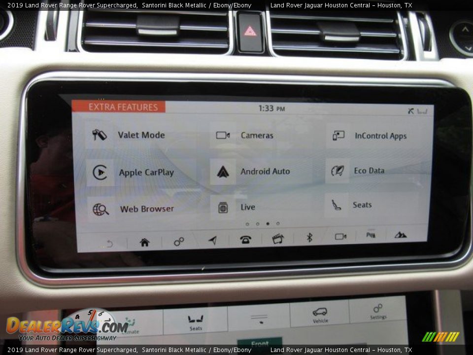 2019 Land Rover Range Rover Supercharged Santorini Black Metallic / Ebony/Ebony Photo #34