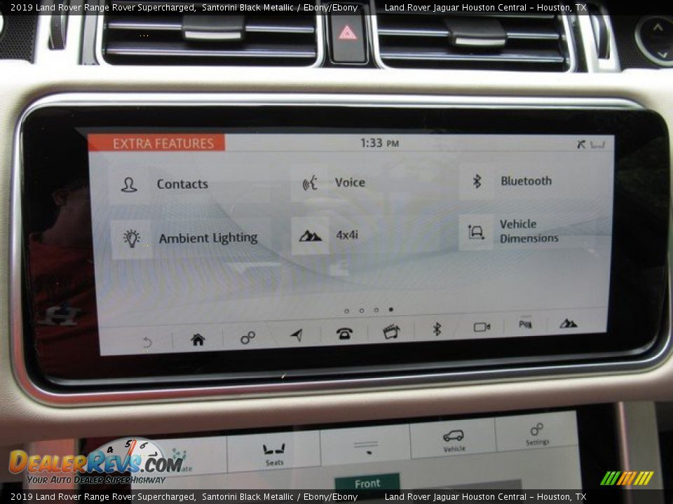 2019 Land Rover Range Rover Supercharged Santorini Black Metallic / Ebony/Ebony Photo #35