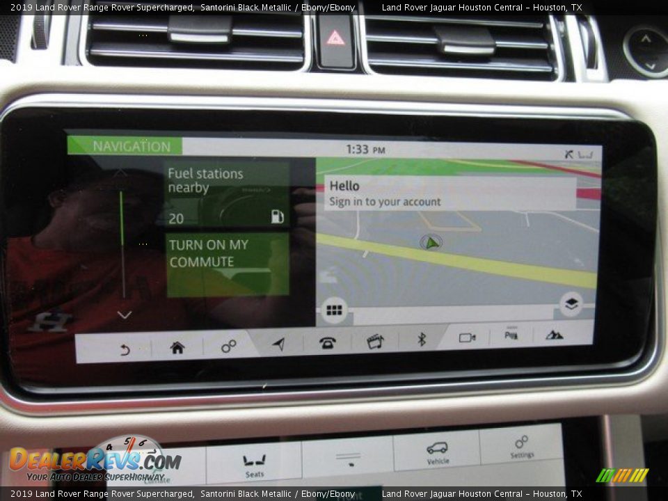 2019 Land Rover Range Rover Supercharged Santorini Black Metallic / Ebony/Ebony Photo #36