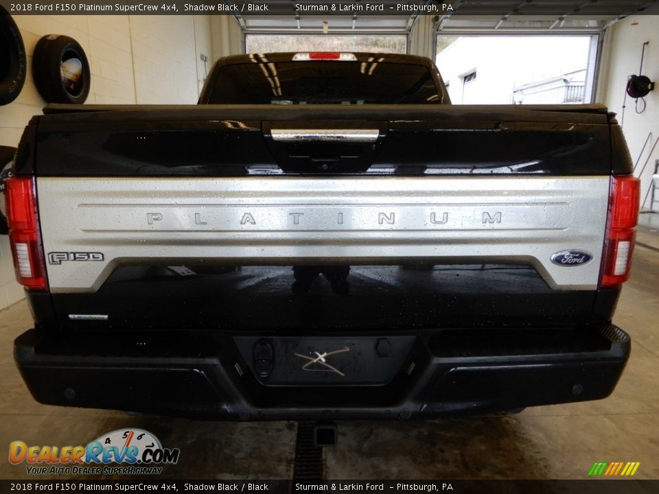 2018 Ford F150 Platinum SuperCrew 4x4 Shadow Black / Black Photo #6