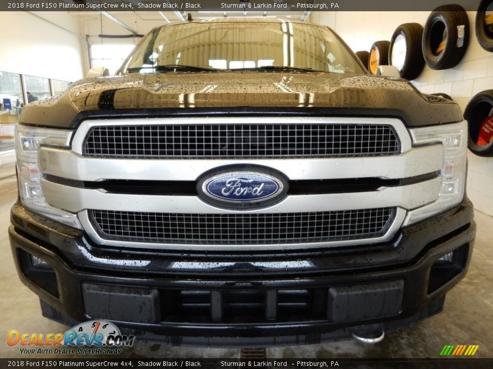 2018 Ford F150 Platinum SuperCrew 4x4 Shadow Black / Black Photo #11