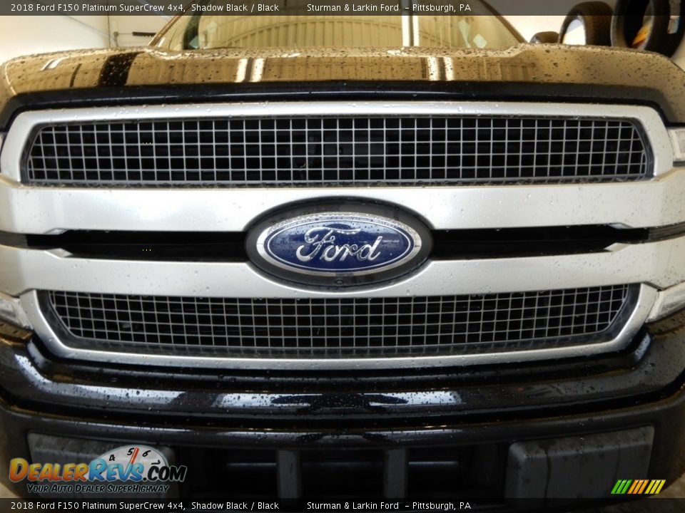 2018 Ford F150 Platinum SuperCrew 4x4 Shadow Black / Black Photo #12