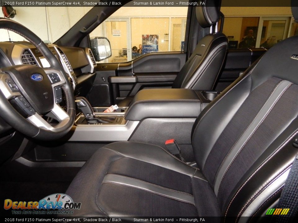 2018 Ford F150 Platinum SuperCrew 4x4 Shadow Black / Black Photo #15