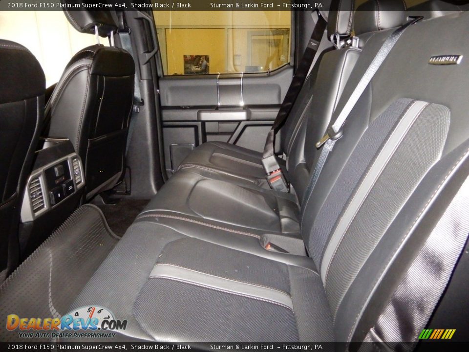 2018 Ford F150 Platinum SuperCrew 4x4 Shadow Black / Black Photo #16