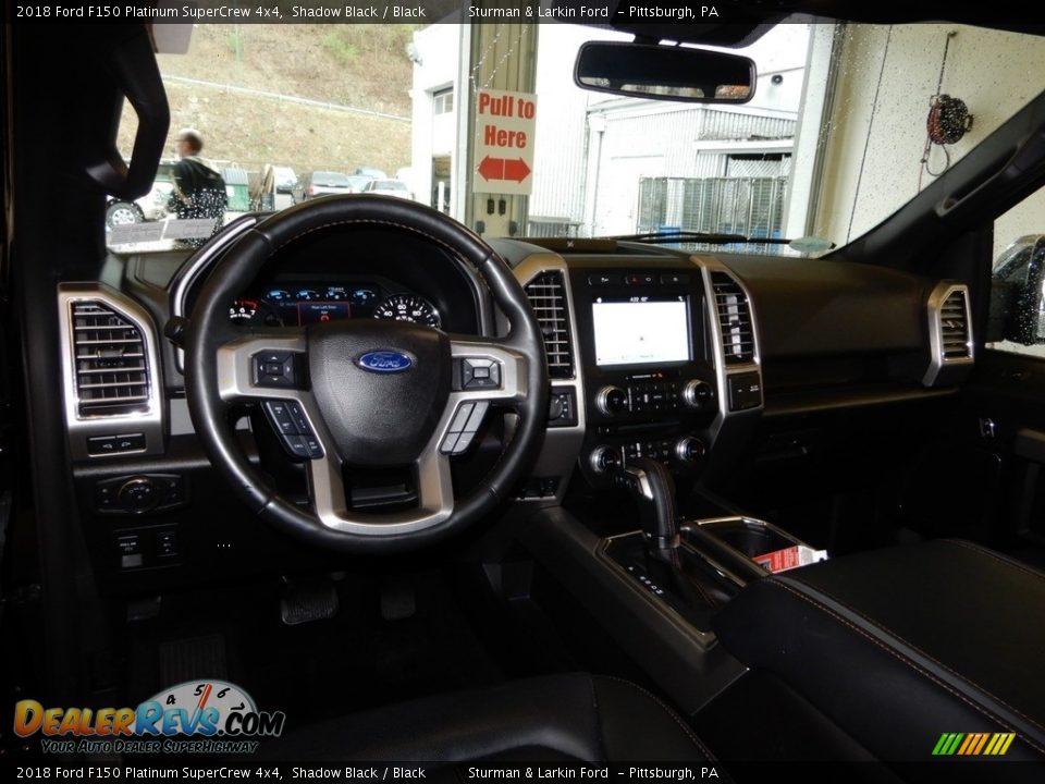2018 Ford F150 Platinum SuperCrew 4x4 Shadow Black / Black Photo #17