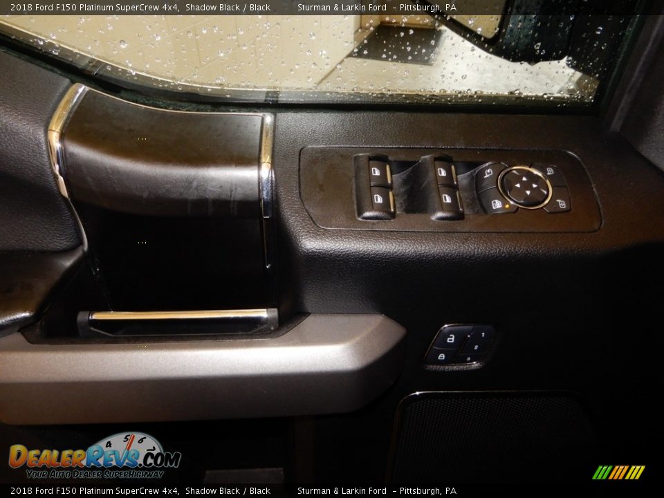 2018 Ford F150 Platinum SuperCrew 4x4 Shadow Black / Black Photo #18