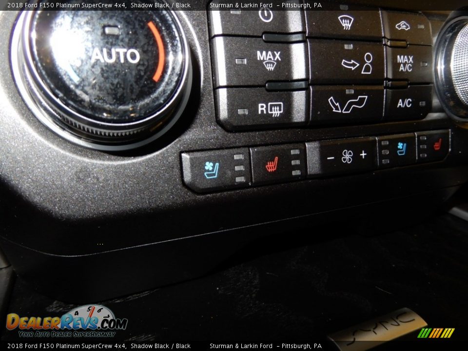 2018 Ford F150 Platinum SuperCrew 4x4 Shadow Black / Black Photo #21