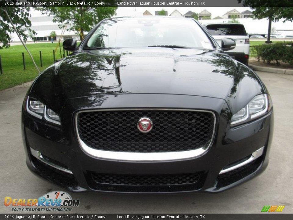 2019 Jaguar XJ R-Sport Santorini Black Metallic / Ebony Photo #9