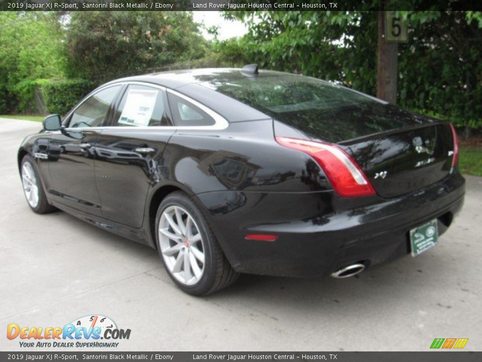 2019 Jaguar XJ R-Sport Santorini Black Metallic / Ebony Photo #12