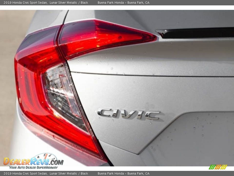 2019 Honda Civic Sport Sedan Lunar Silver Metallic / Black Photo #7