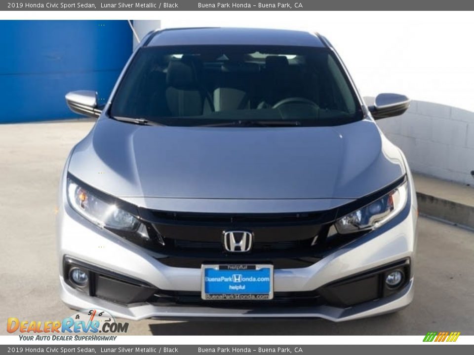 2019 Honda Civic Sport Sedan Lunar Silver Metallic / Black Photo #3