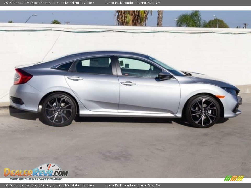 2019 Honda Civic Sport Sedan Lunar Silver Metallic / Black Photo #5