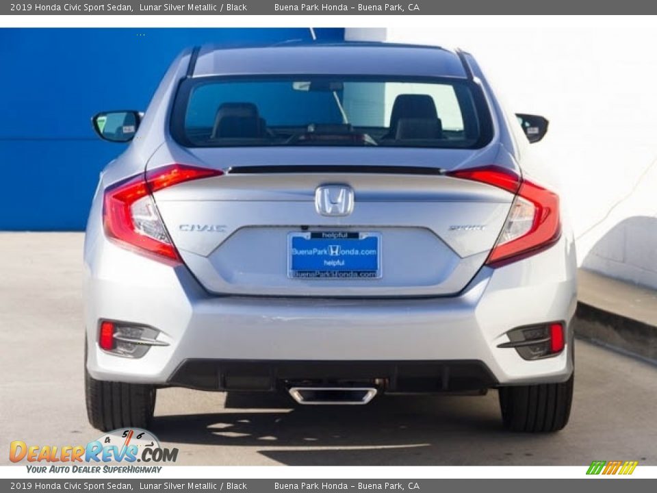 2019 Honda Civic Sport Sedan Lunar Silver Metallic / Black Photo #6