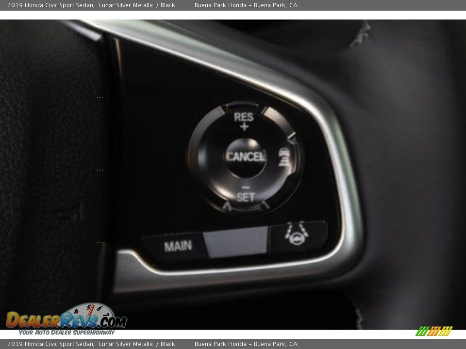 2019 Honda Civic Sport Sedan Lunar Silver Metallic / Black Photo #22