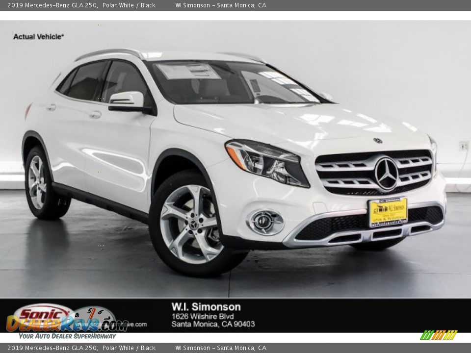 2019 Mercedes-Benz GLA 250 Polar White / Black Photo #1