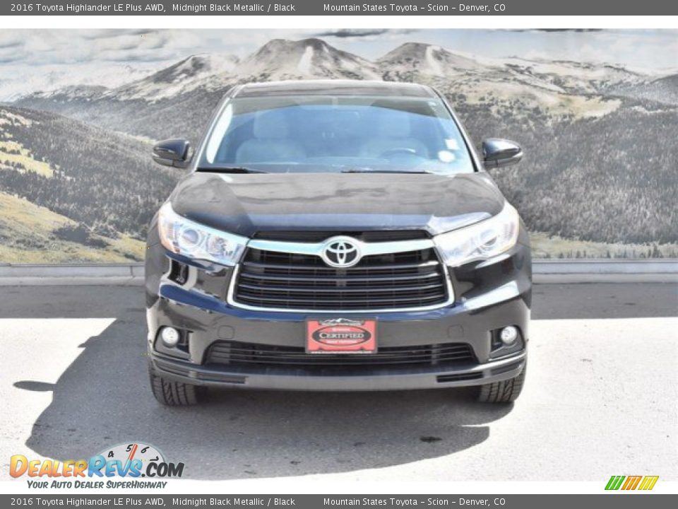 2016 Toyota Highlander LE Plus AWD Midnight Black Metallic / Black Photo #4