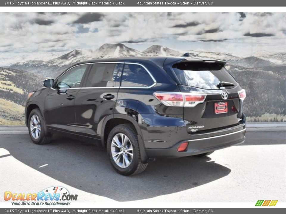 2016 Toyota Highlander LE Plus AWD Midnight Black Metallic / Black Photo #7