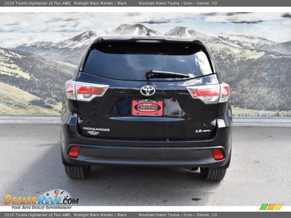2016 Toyota Highlander LE Plus AWD Midnight Black Metallic / Black Photo #8