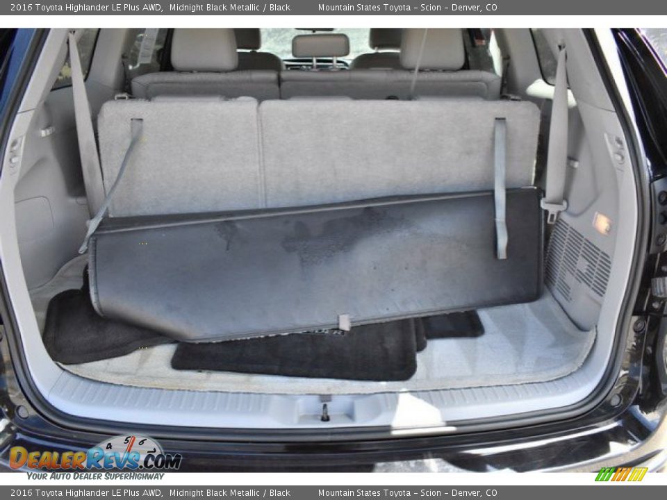 2016 Toyota Highlander LE Plus AWD Midnight Black Metallic / Black Photo #27