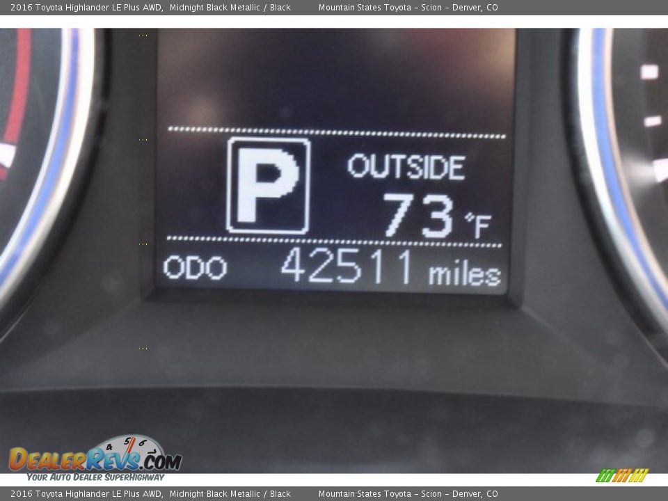 2016 Toyota Highlander LE Plus AWD Midnight Black Metallic / Black Photo #30