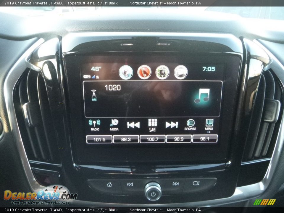 2019 Chevrolet Traverse LT AWD Pepperdust Metallic / Jet Black Photo #16